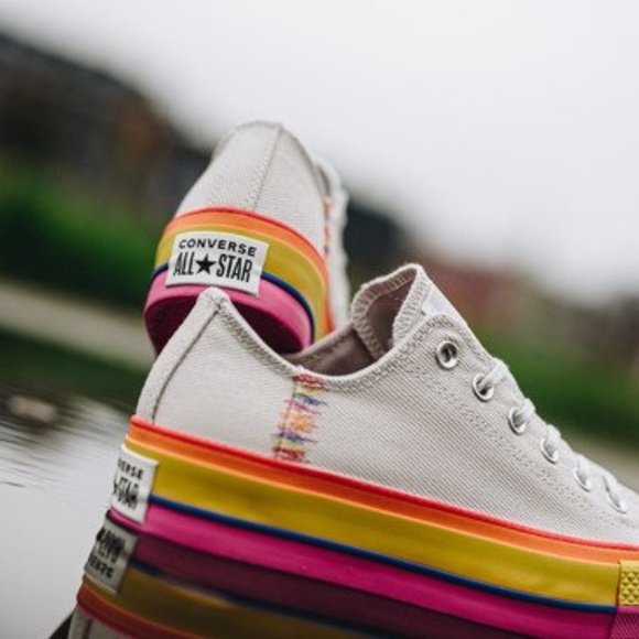 Converse Shoes - Converse CTAS Lift Rainbow Platform Sneakers
